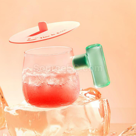 Customization Glass Cup with Infuser Corporate Gifts