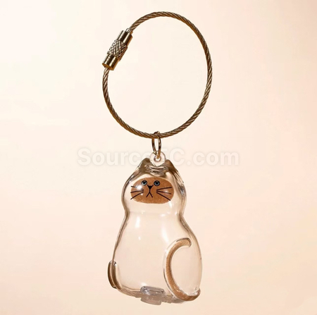 Customization Cute Kitten Transparent Hair Storage Box Corporate Gifts