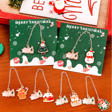 Customization Christmas Metal Pendant Bookmark Corporate Gifts