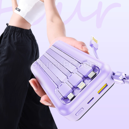 Customization Pisen Comes With A 22.5W Mini Power Bank With Four PD Wires. Corporate Gifts