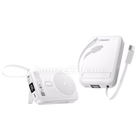 3C Certified Pisen Wireless Power Bank With Cable And Stand Only
