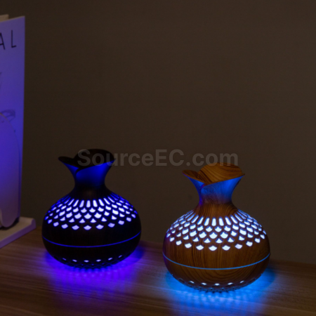 Customization Creative wood-grain vase humidifier Corporate Gifts