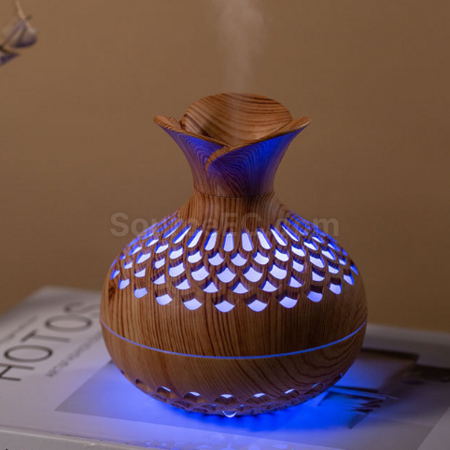Customization Creative wood-grain vase humidifier Corporate Gifts