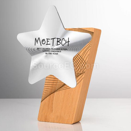 Customization Solid Wood Metal Award Corporate Gifts