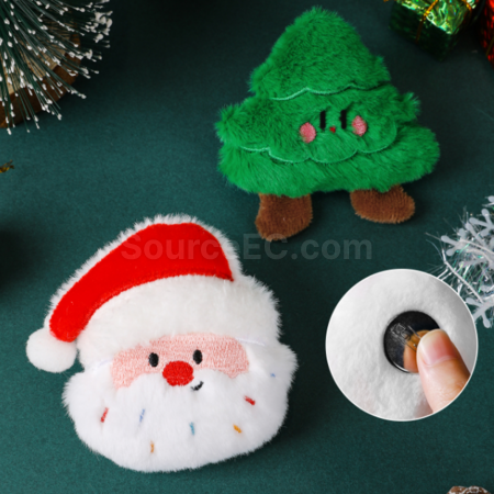 Customization Christmas plush brooch/Ornament Corporate Gifts