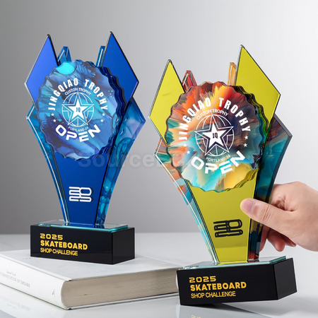 Customization Mirror Crystal Trophy Corporate Gifts