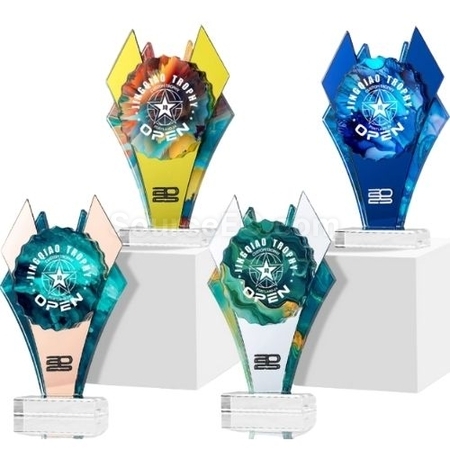 Customization Mirror Crystal Trophy Corporate Gifts