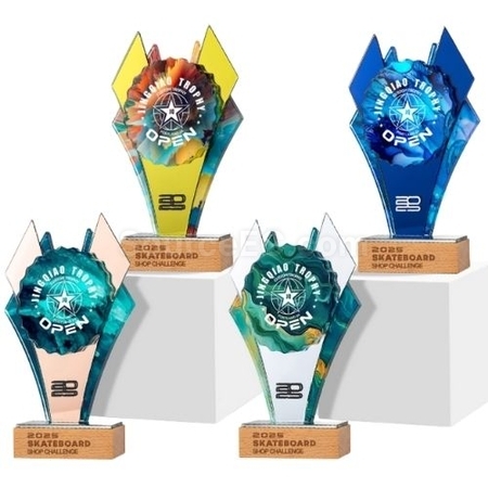 Customization Mirror Crystal Trophy Corporate Gifts