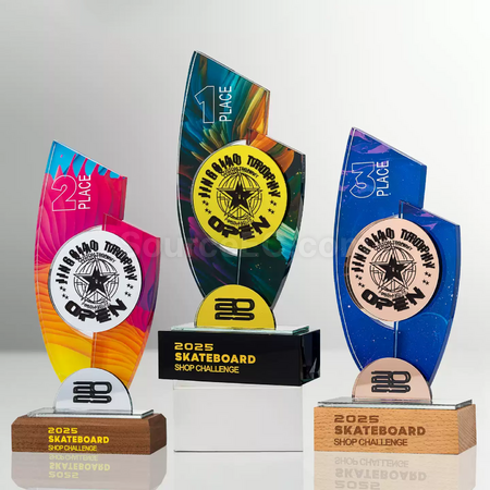 Customization Mirror Crystal Trophy Corporate Gifts