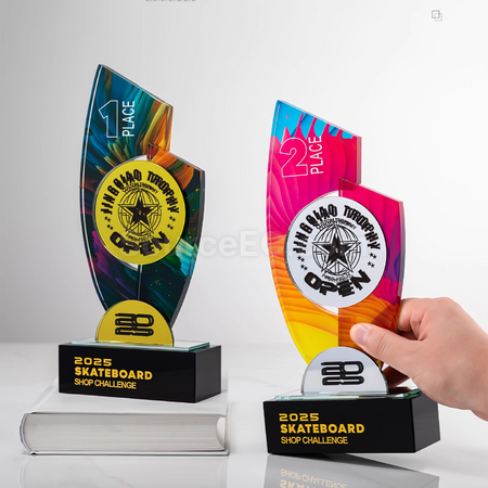 Customization Mirror Crystal Trophy Corporate Gifts