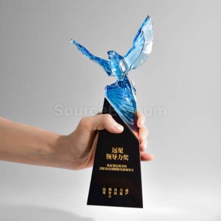 Customization Eagle Crystal Trophy Corporate Gifts