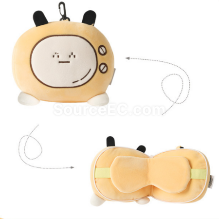 Customization Cartoon foldable eye mask pillow Corporate Gifts
