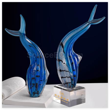 Customization Crystal Whale Award Corporate Gifts