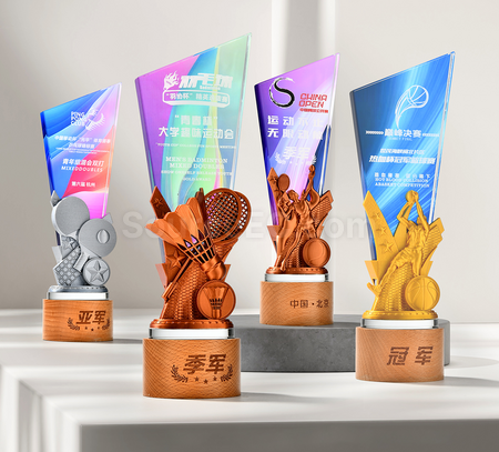 Customization Sport Crystal Trophy Corporate Gifts