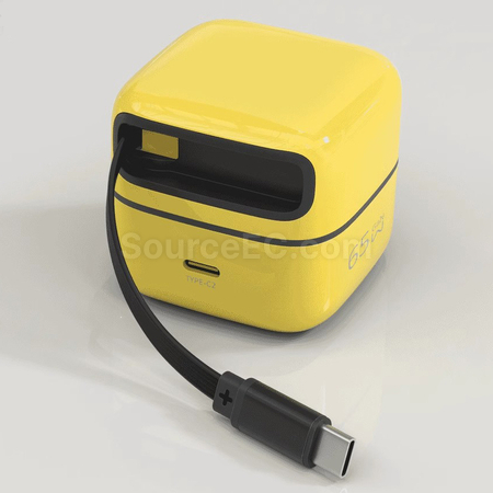 Customization 65w GaN Retractable Cable Desktop Charger Corporate Gifts