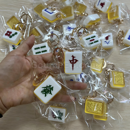 Customization Mahjong keychain pendant Corporate Gifts