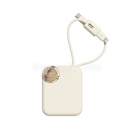 Customization Mini Self-contained Cable Fast-charging Power Bank Corporate Gifts