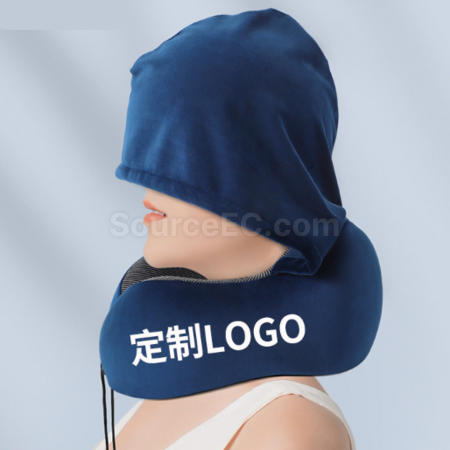 Customization Hooded neck-protecting U-shaped pillow Corporate Gifts