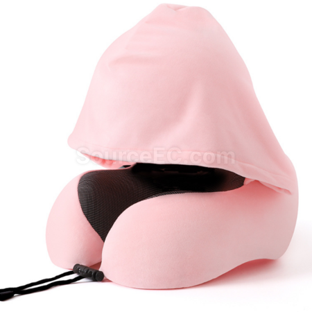 Customization Hooded neck-protecting U-shaped pillow Corporate Gifts