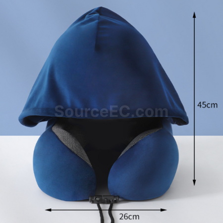 Customization Hooded neck-protecting U-shaped pillow Corporate Gifts
