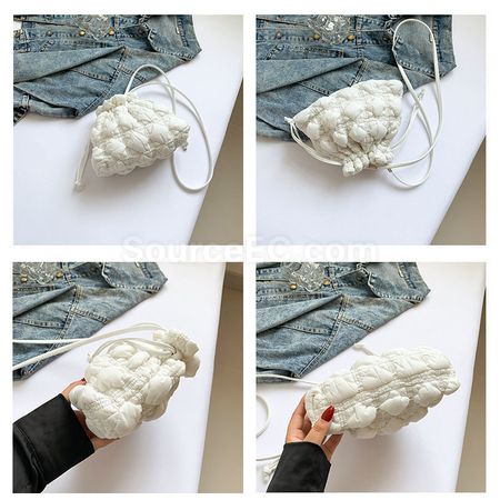 Customization Argyle Drawstring Cloud Bag Corporate Gifts