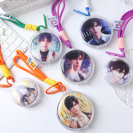Customization Transparent acrylic badge itabag pendant storage box Corporate Gifts
