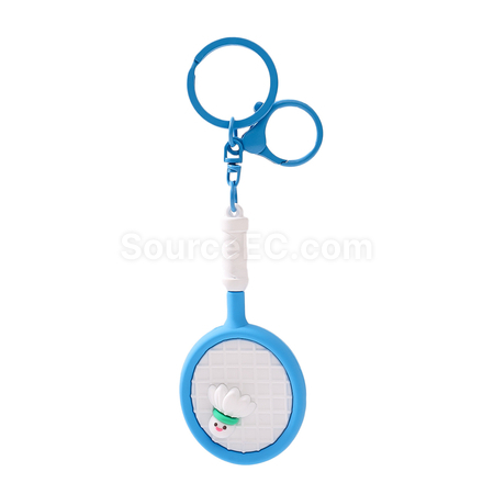 Customization Badminton racket keychain pendant Corporate Gifts