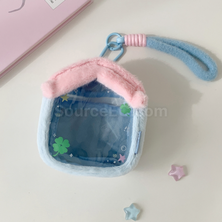 Customization Plush small house transparent doll bag storage bag Corporate Gifts