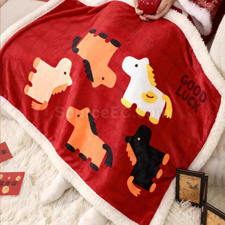 Customization Horse Year Blanket Corporate Gifts