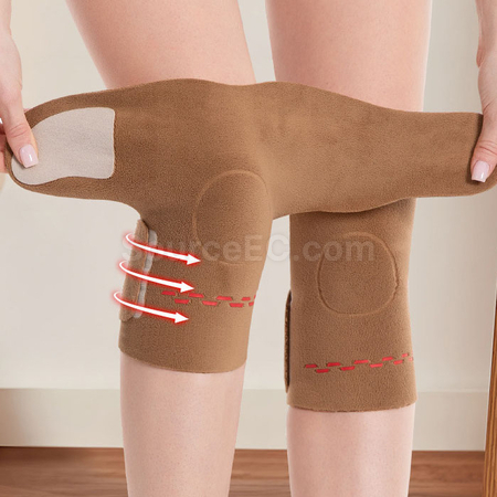 Double-sided fleece warm knee pads