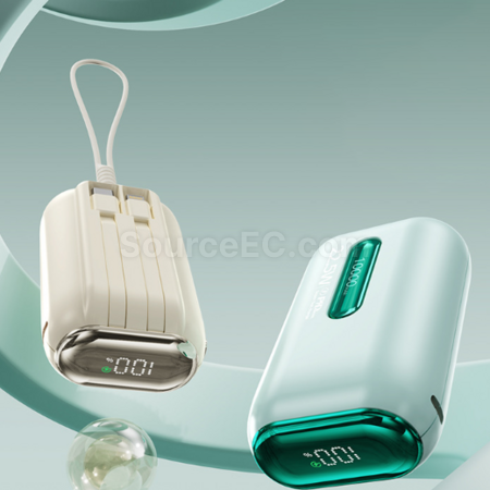 Customization 3c certified power bank with built-in cable and fast charging function Corporate Gifts