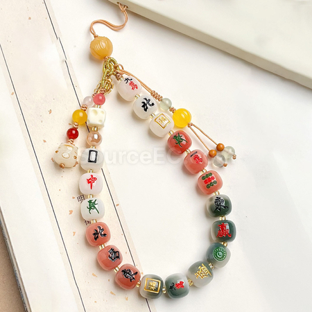 Customization Mahjong mobile phone lanyard Corporate Gifts