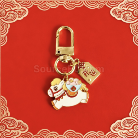 Customization Year of the Horse small horse keychain pendant Corporate Gifts