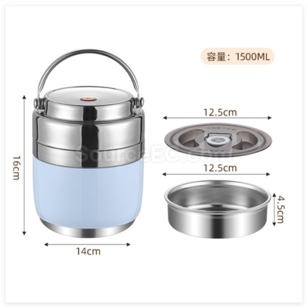 Customization StainlessSteel Double-Layer Vacuum Lunch Box Corporate Gifts