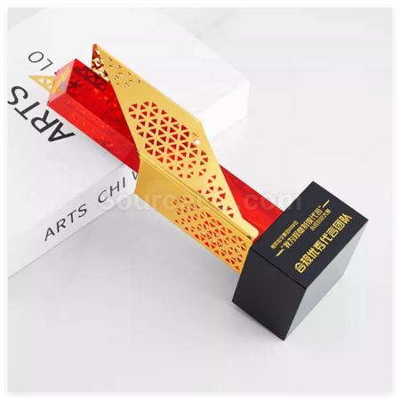 Customization Hollowed-Out Irregular Metal Trophy Corporate Gifts