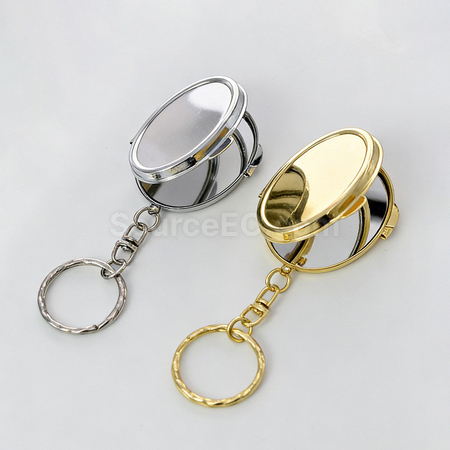 Customization Customizable Folding Vanity Mirror Keychain Corporate Gifts