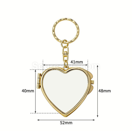 Customization Customizable Folding Vanity Mirror Keychain Corporate Gifts