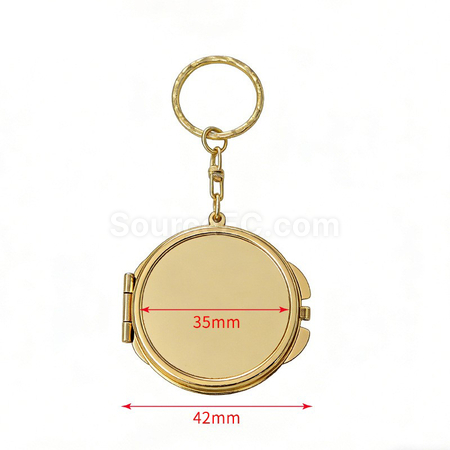 Customization Customizable Folding Vanity Mirror Keychain Corporate Gifts