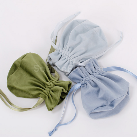 Customization Flannel drawstring bag Corporate Gifts