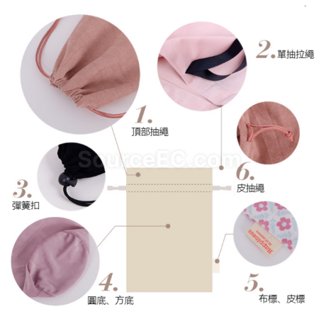 Customization Flannel drawstring bag Corporate Gifts