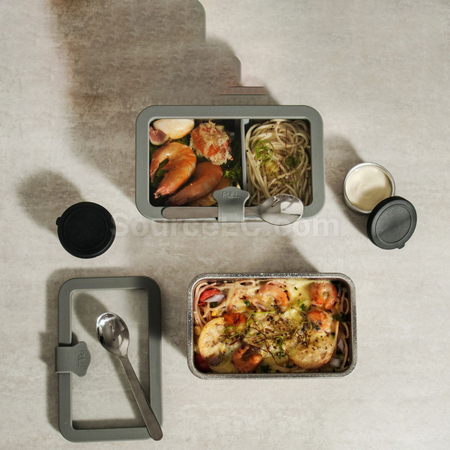 Customization Pure titanium glass lid lunch box Corporate Gifts