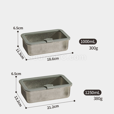 Customization Pure titanium glass lid lunch box Corporate Gifts