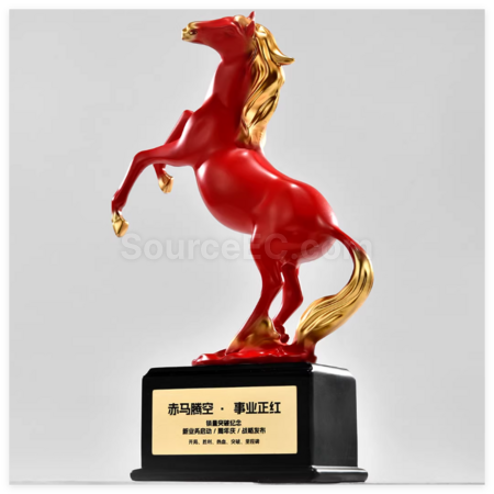 Customization Creative Horse-Shaped Trophy Corporate Gifts