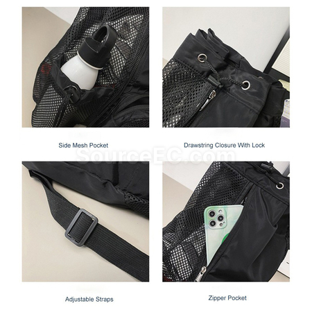 Customization Lightweight Portable Multi-Purpose Drawstring Fitness Backpack Corporate Gifts