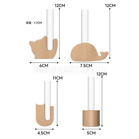 Customization Wooden Magnetic Fridge Vase Corporate Gifts
