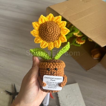 Customization Knitted flower plant pot Corporate Gifts