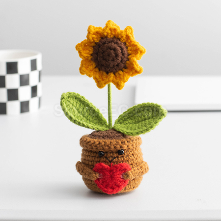 Customization Knitted flower plant pot Corporate Gifts