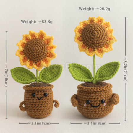 Customization Knitted flower plant pot Corporate Gifts