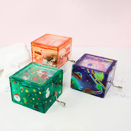 Customization Acrylic Hand-cranked Music Box Corporate Gifts