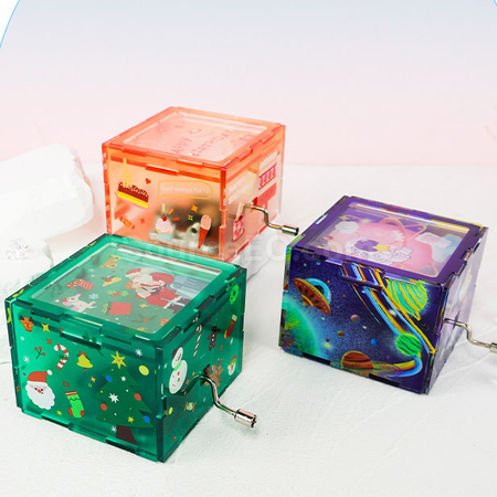 Customization Acrylic Hand-cranked Music Box Corporate Gifts
